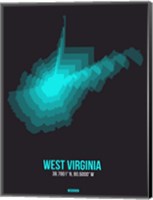 Framed West Virginia Radiant Map 6