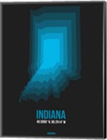 Framed Indiana Radiant Map 5
