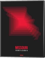 Framed Missouri Radiant Map 6