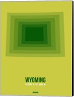 Framed Wyoming Radiant Map 2
