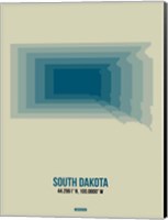 Framed South Dakota Radiant Map 2