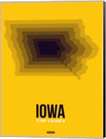 Framed Iowa Radiant Map 3