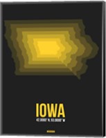 Framed Iowa Radiant Map 4