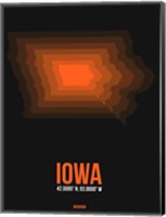 Framed Iowa Radiant Map 6