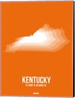 Framed Kentucky Radiant Map 3