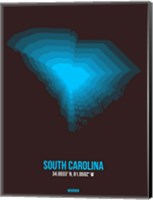 Framed South Carolina Radiant Map 5