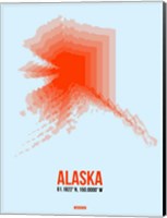 Framed Alaska Radiant Map 1