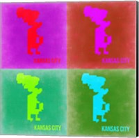 Framed KansasCity Pop Art Map 2