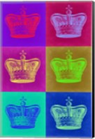 Framed Crown Pop Art 2