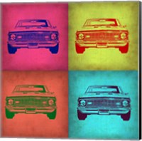 Framed Chevy Camaro Pop Art 1