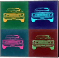 Framed Chevy Camaro Pop Art 2