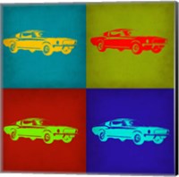 Framed Ford Mustang Pop Art 1