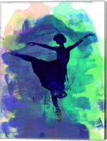 Framed Ballerina's Dance Watercolor 2