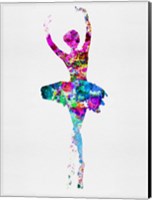 Framed Ballerina Watercolor 1