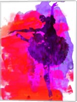 Framed Ballerina Watercolor 3
