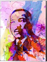 Framed Martin Luther King Watercolor