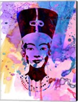 Framed Nefertiti Watercolor