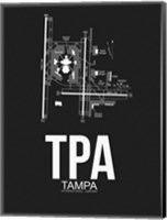 Framed TPA Tampa Airport Black