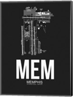 Framed MEM Memphis Airport Black