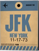 Framed JFK New York Luggage Tag 2