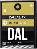Framed DAL Dallas Luggage Tag 2