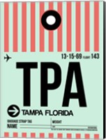 Framed TPA Tampa Luggage Tag 1