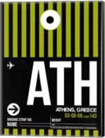 Framed ATH Athens Luggage Tag 2