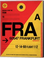 Framed FRA Frankfurt Luggage Tag 2