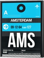 Framed AMS Amsterdam Luggage Tag 1