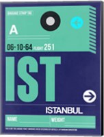 Framed IST Istanbul Luggage Tag 1