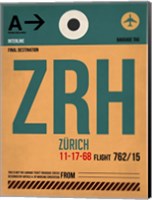 Framed ZRH Zurich Luggage Tag 1