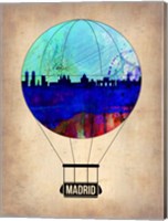 Framed Madrid Air Balloon