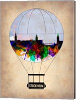 Framed Stockholm Air Balloon