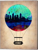 Framed Sydney Air Balloon