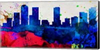 Framed Denver City Skyline