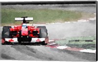 Framed Ferrari F1 on Track