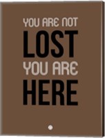 Framed You Are Not Lost Brown