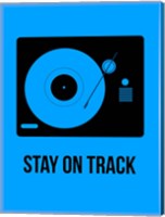 Framed Stay On Track Blue