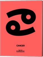 Framed Cancer Zodiac Sign Black