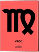 Framed Virgo Zodiac Sign Black