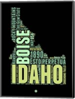 Framed Idaho Word Cloud 1