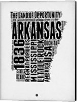 Framed Arkansas Word Cloud 2