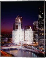 Framed Wrigley Building, Michigan Avenue, Chicago