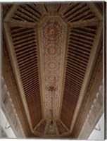 Framed Highly Decorated Roof of Palais Bahia, Marrakesh, Morocco