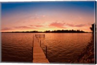 Framed Lake Minnetonka Pier, Minnesota