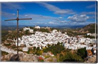 Framed Village of Casares, Malaga Province, Andalucia, Spain