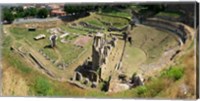 Framed Ruins of Roman Theater, Volterra, Tuscany, Italy