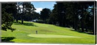 Framed Player at Presidio Golf Course, San Francisco, California