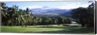 Framed Makena Golf Course, Maui, Hawaii