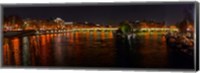 Framed River Seine from Pont des Arts, Paris, Ile-De-France, France